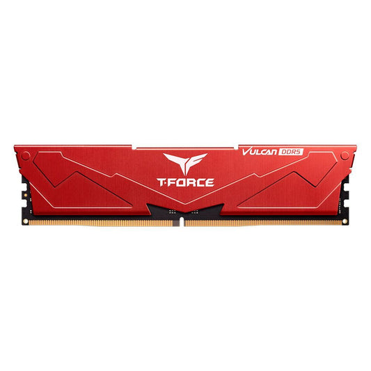 TEAMGROUP T-Force Vulcan 8GB ( 8GB x 1 ) 5200MHz DDR5 Ram (Red) - Byte Baazar