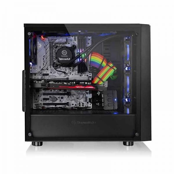 THERMALTAKE Versa J21 ATX Mid Tower Cabinet (Black) - Byte Baazar