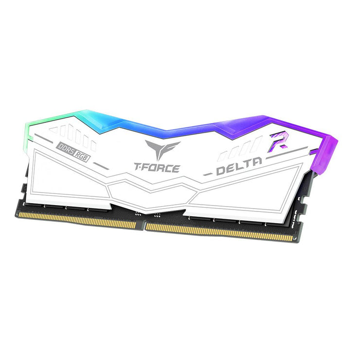 TEAMGROUP T-Force Delta RGB 32GB ( 32GB x 1 ) 6000MHz DDR5 RAM (White) - Byte Baazar