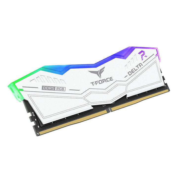 TEAMGROUP T-Force Delta RGB 32GB ( 32GB x 1 ) 6000MHz DDR5 RAM (White) - Byte Baazar