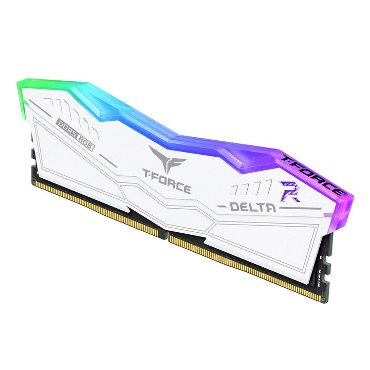 TEAMGROUP T-Force Delta RGB 32GB ( 32GB x 1 ) 6000MHz DDR5 RAM (White) - Byte Baazar