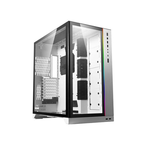 LIAN LI O11 Dynamic XL ROG Edition EATX Mid Tower Cabinet ( White ) - Byte Baazar