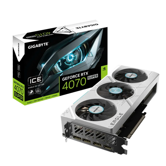 GIGABYTE GeForce RTX 4070 Super Eagle OC ICE 12GB Nvidia Graphics Card - Byte Baazar