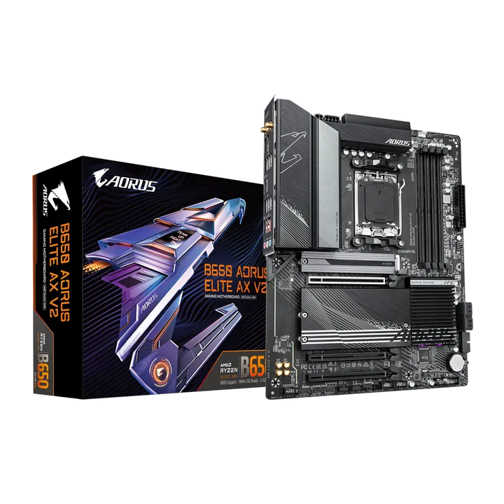 GIGABYTE B650 Aorus Elite AX V2 DDR5 AMD Motherboard - Byte Baazar