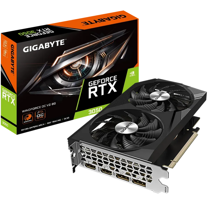 GIGABYTE GeForce RTX 3050 WindForce OC V2 8GB Nvidia Graphic Card - Byte Baazar