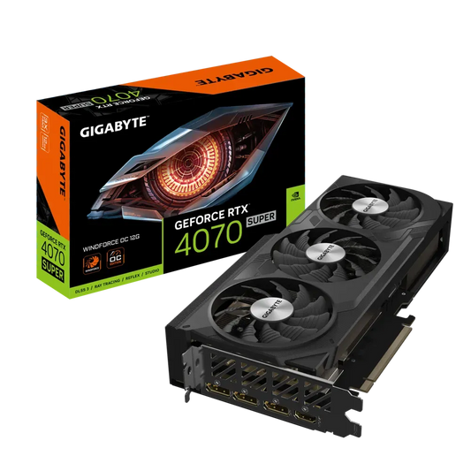 GIGABYTE GeForce RTX 4070 Super Windforce OC 12GB Nvidia Graphic Card - Byte Baazar