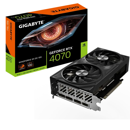 Gigabyte GeForce RTX 4070 WindForce 2X OC 12GB Nvidia Graphic Card - Byte Baazar