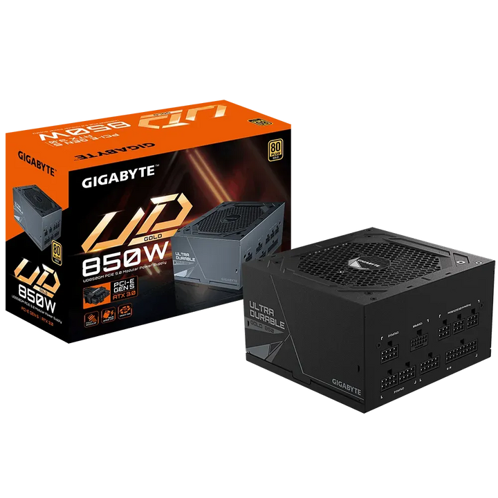 GIGABYTE UD850GM PG5 80+ Gold Fully Modular ATX 3.0 Power Supply - Byte Baazar