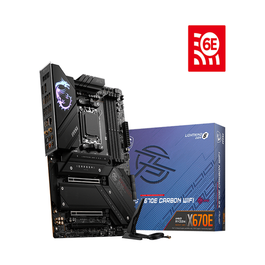 MSI MPG X670E Carbon Wifi DDR5 AMD Motherboard (Copy) - Byte Baazar