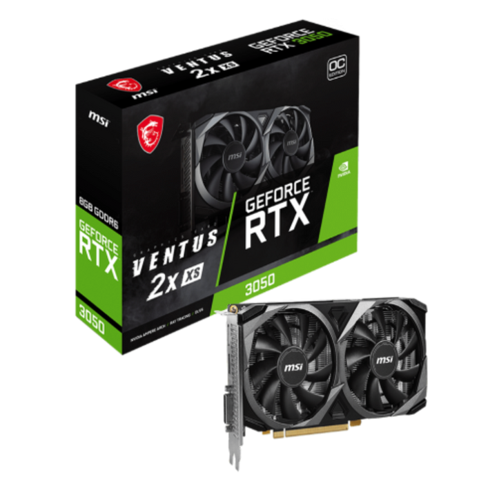 MSI GeForce RTX 3050 Ventus 2X XS OC 8GB Nvidia Graphic Card - Byte Baazar