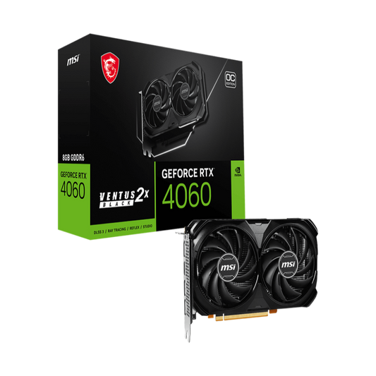 MSI GeForce RTX 4060 Ventus 2X OC 8GB Nvidia Graphic Card - Byte Baazar