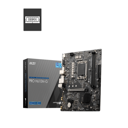 MSI Pro H610M-G Wifi DDR5 Intel Motherboard - Byte Baazar