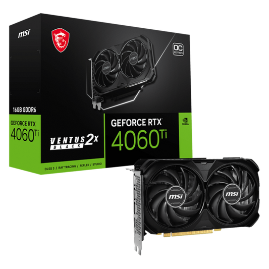 MSI GeForce RTX 4060 Ti Ventus 2X 16GB OC Nvidia Graphic Card - Byte Baazar