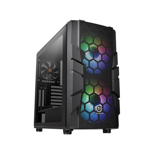 THERMALTAKE Commander C33 TG ARGB ATX Mid Tower Cabinet (Black) - Byte Baazar