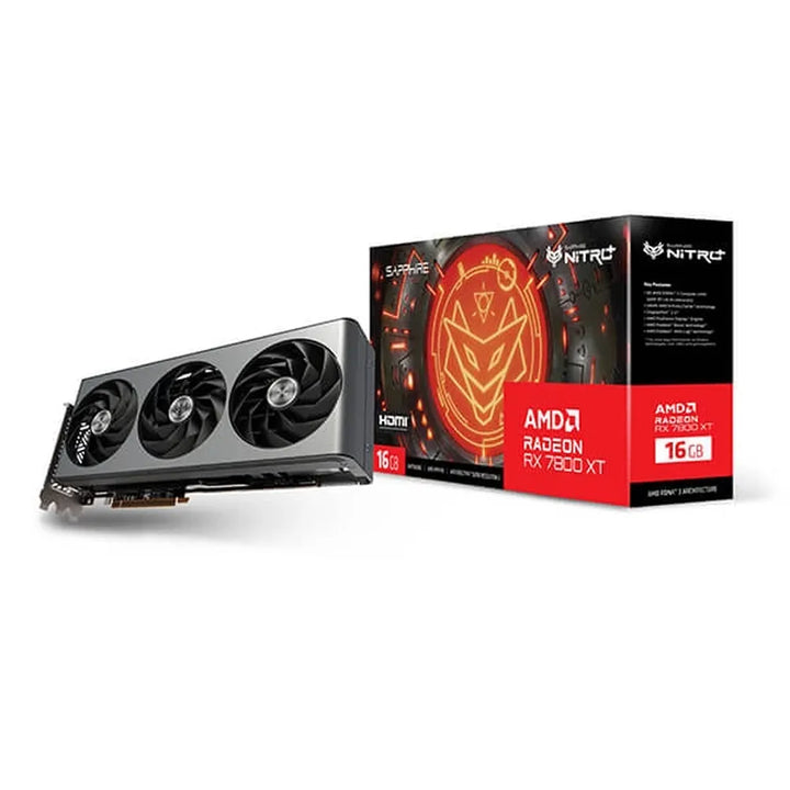 SAPPHIRE RX 7800 XT Nitro+ Gaming OC 16GB AMD Graphic Card - Byte Baazar