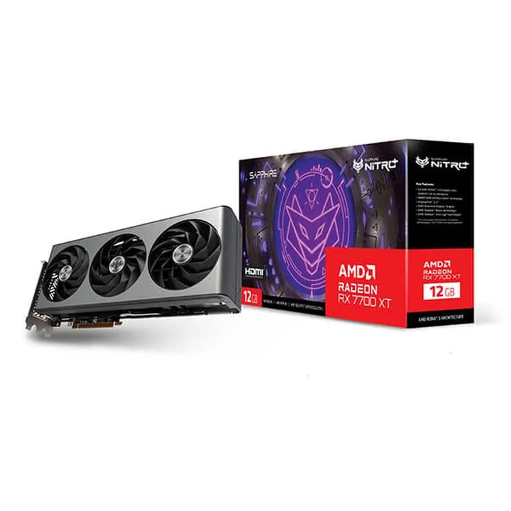 SAPPHIRE Radeon RX 7700 XT Nitro+ Gaming OC 12GB AMD Graphic Card - Byte Baazar