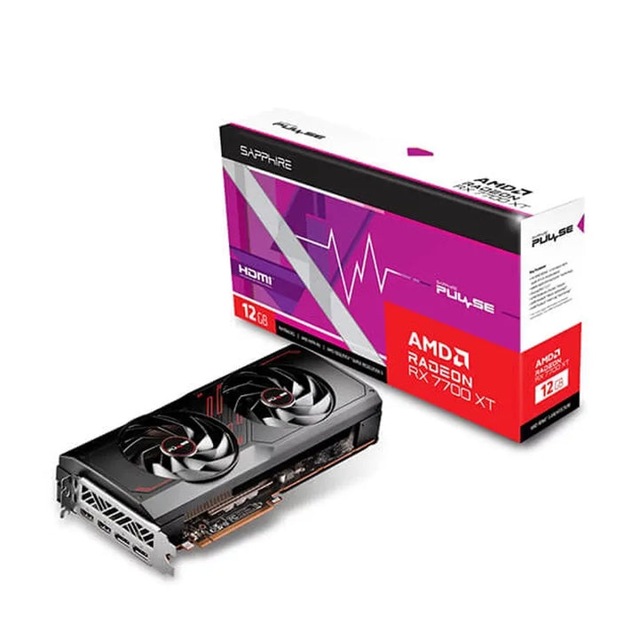 SAPPHIRE Pulse Radeon RX 7700 XT 12GB AMD Graphic Card - Byte Baazar