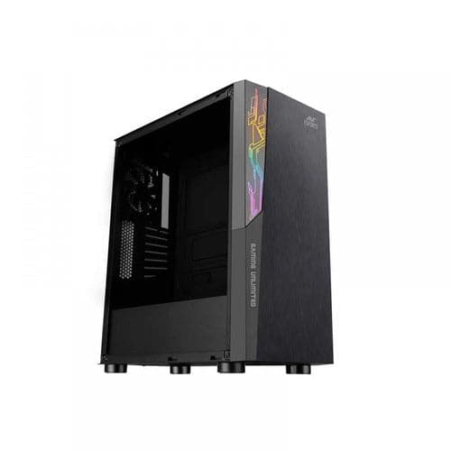 ANT ESPORTS ICE-120AG RGB ATX Mid Tower Cabinet (Black) - Byte Baazar