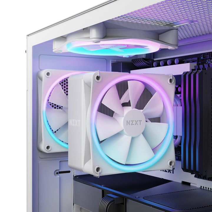 NZXT T120 RGB 120mm PWM RGB Single Tower CPU Air Cooler (White) - Byte Baazar