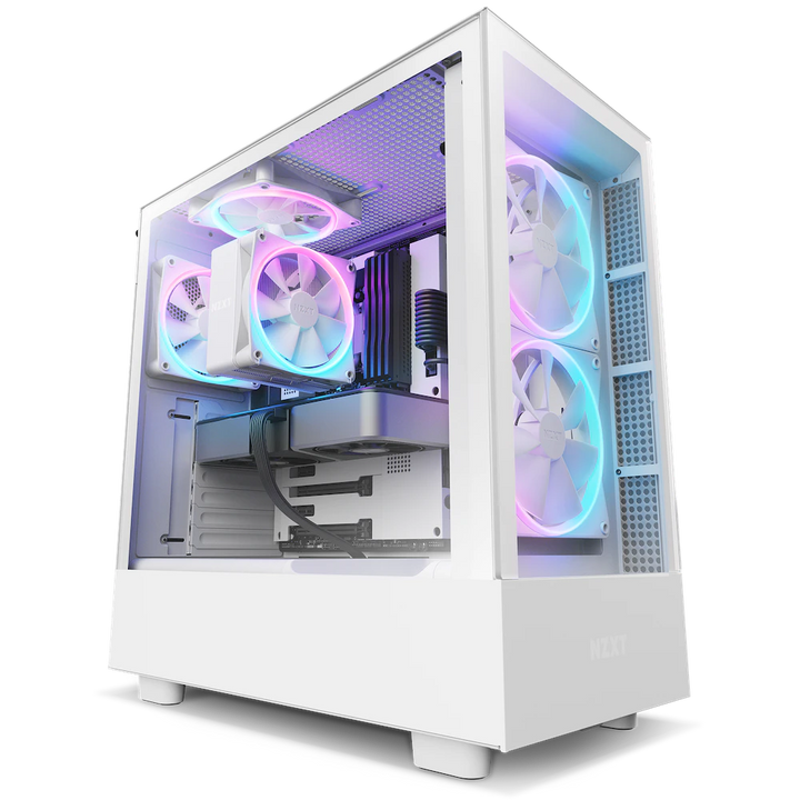 NZXT T120 RGB 120mm PWM RGB Single Tower CPU Air Cooler (White) - Byte Baazar