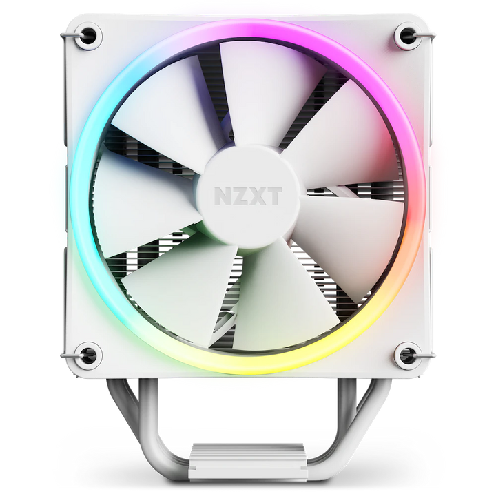 NZXT T120 RGB 120mm PWM RGB Single Tower CPU Air Cooler (White) - Byte Baazar