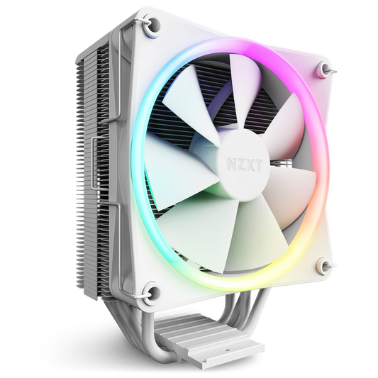 NZXT T120 RGB 120mm PWM RGB Single Tower CPU Air Cooler (White) - Byte Baazar