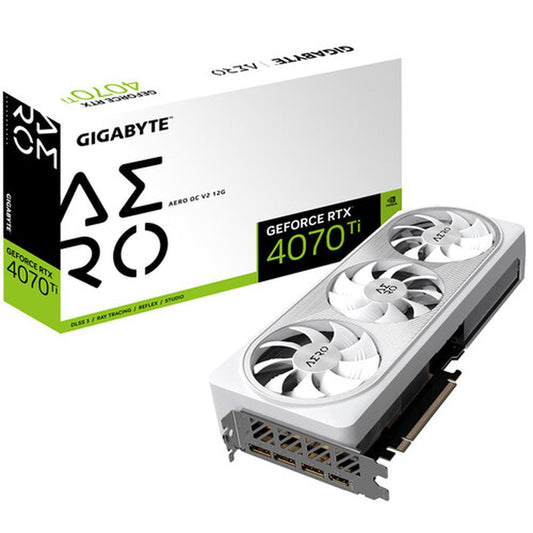 GIGABYTE GeForce RTX 4070 Ti AERO OC V2 12GB Nvidia Graphic Card (White) - Byte Baazar