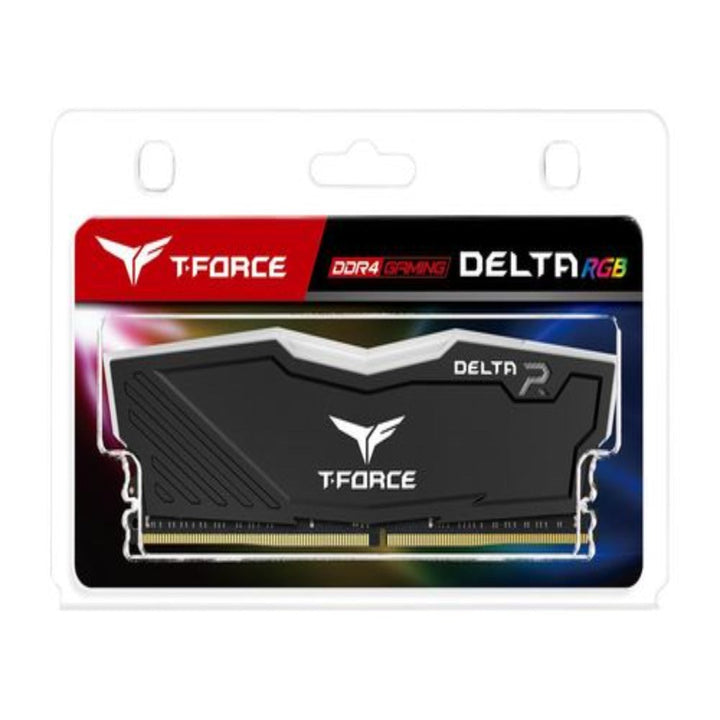 TEAMGROUP T-Force Delta RGB 16GB ( 16GB x 1 ) 3600MHz DDR4 RAM ( Black) - Byte Baazar