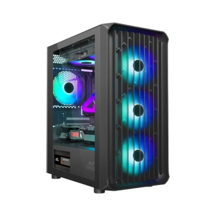 ANT ESPORTS 205 Air ARGB ATX Mid Tower Cabinet (Black) - Byte Baazar