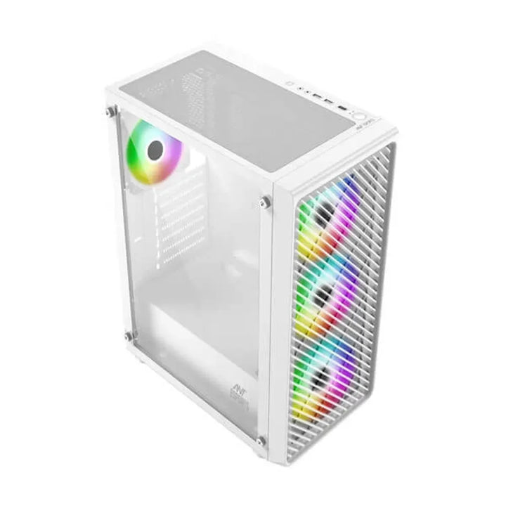 ANT ESPORTS 211 Air ARGB ATX Mid Tower Cabinet (White) - Byte Baazar