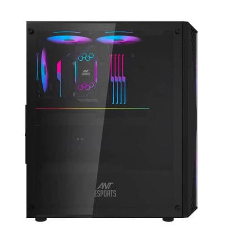 ANT ESPORTS 220 Air ARGB ATX Mid Tower Cabinet (Black) - Byte Baazar