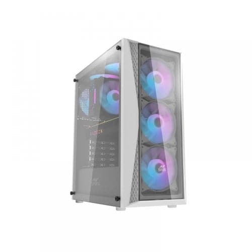 ANT ESPORTS 220 Air ARGB ATX Mid Tower Cabinet (White) - Byte Baazar