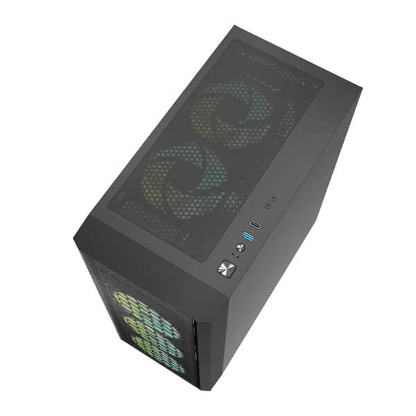 ANT ESPORTS 250 Air ARGB ATX Mid Tower Cabinet (Black) - Byte Baazar