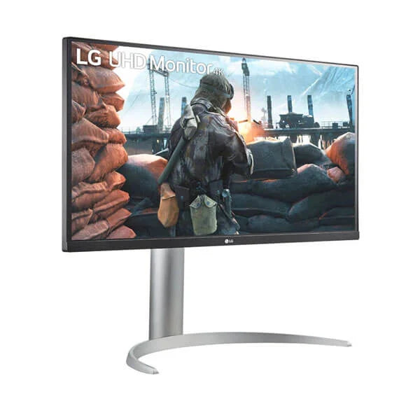 LG 27UP650-W 27 Inch UHD 60Hz IPS Panel 95% SRGB 5ms AMD Freesync IPS Gaming Monitor - Byte Baazar