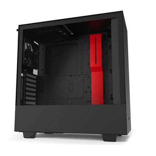 NZXT H510i Compact ATX Mid-Tower Cabinet (Matte Black-Red) - Byte Baazar