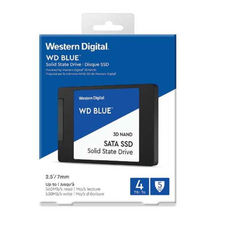 WESTERN DIGITAL Blue 4TB 3D Nand 2.5 SATA Gen 3 Internal Solid State Drive (SSD) - Byte Baazar