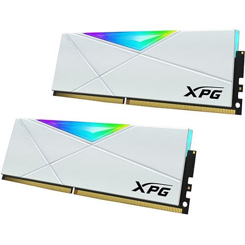 ADATA XPG Spectrix D50 RGB 16GB ( 8GB x 2 ) 3200MHz DDR4 RAM ( White ) - Byte Baazar