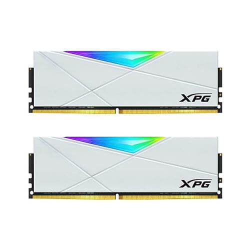 ADATA XPG Spectrix D50 16GB ( 8GB x 2 ) 3600MHz DDR4 RGB RAM ( White ) - Byte Baazar