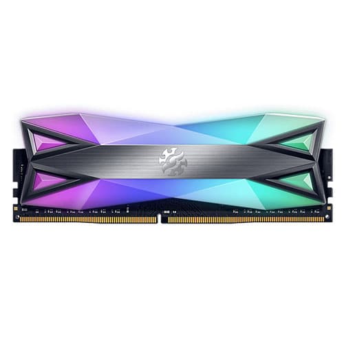 ADATA XPG Spectrix D60G RGB 8GB ( 8GB x 1 ) 3600MHz DDR4 RAM - Byte Baazar