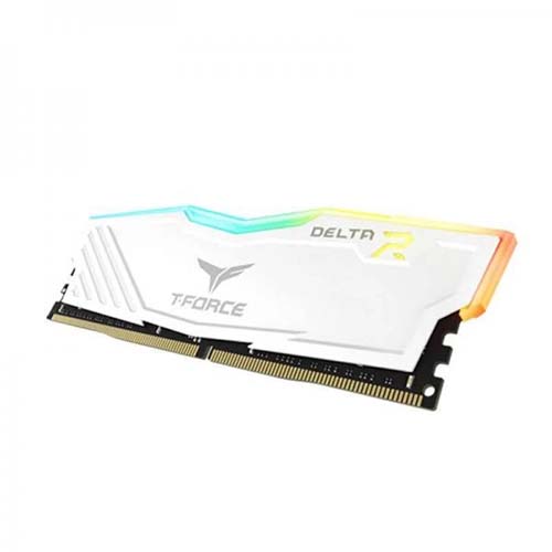 TEAMGROUP T-Force Delta RGB 16GB ( 16GB x 1 ) 3600MHz DDR4 RAM ( White ) - Byte Baazar