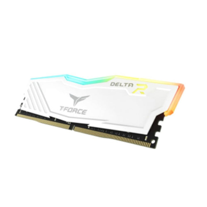 TEAMGROUP T-Force Delta RGB 32GB ( 16GB x 2 ) 3200MHz DDR4 RAM ( White ) - Byte Baazar