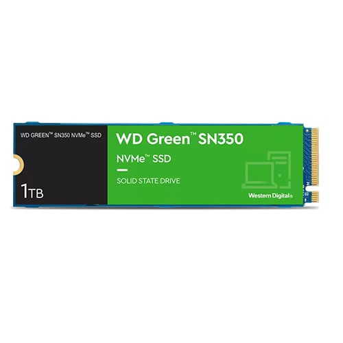 WESTERN DIGITAL Green SN350 1TB M.2 NVME Gen3 Solid State Drive ( SSD ) - Byte Baazar