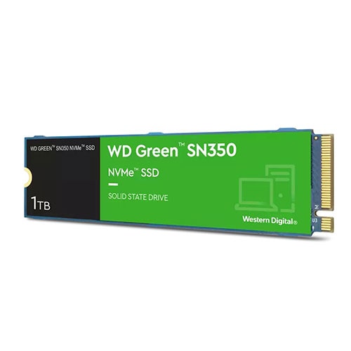 WESTERN DIGITAL Green SN350 1TB M.2 NVME Gen3 Solid State Drive ( SSD ) - Byte Baazar