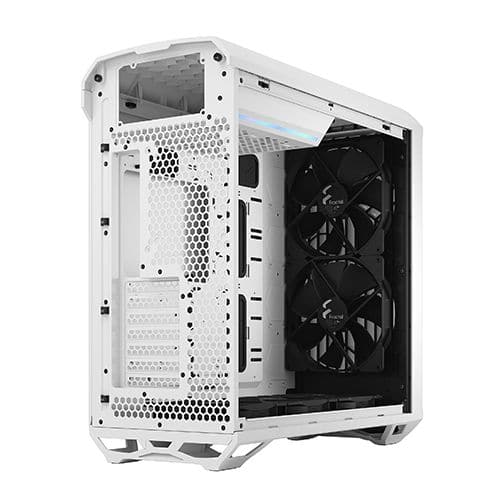 FRACTAL DESIGN Torrent Clear Tint EATX Mid Tower Cabinet (White) - Byte Baazar