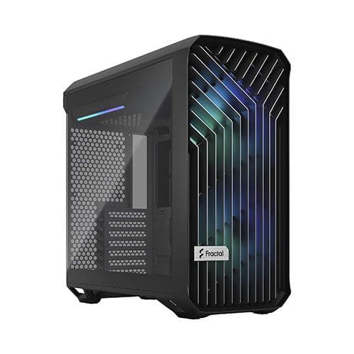 FRACTAL DESIGN Torrent Compact RGB Light Tint EATX Mid Tower Cabinet (Black) - Byte Baazar