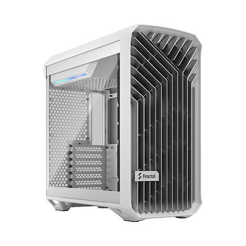 FRACTAL DESIGN Torrent Compact Clear Tint EATX Mid Tower Cabinet (White) - Byte Baazar