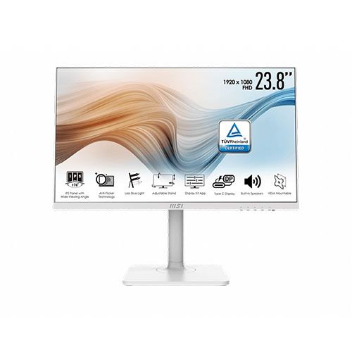 MSI Modern MD241PW 24 Inch FHD 75Hz IPS Panel 106% SRGB 5ms Adaptive Sync IPS Gaming Monitor - Byte Baazar