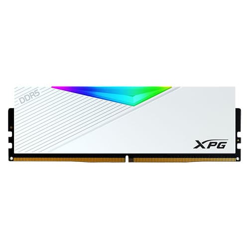 ADATA XPG Lancer RGB 16GB ( 16GB x 1 ) 5200MHz DDR5 RAM ( White ) - Byte Baazar