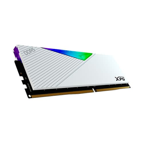 ADATA XPG Lancer RGB 16GB ( 16GB x 1 ) 5200MHz DDR5 RAM ( White ) - Byte Baazar