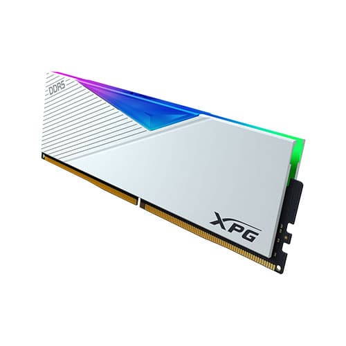 ADATA XPG Lancer RGB 16GB ( 16GB x 1 ) 5200MHz DDR5 RAM ( White ) - Byte Baazar